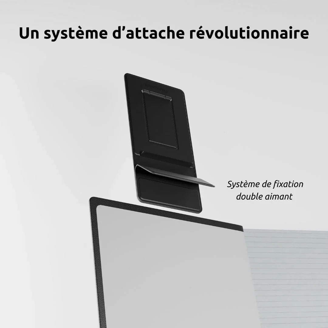Phoneside Note - Support de smartphone pour carnet et cahier.