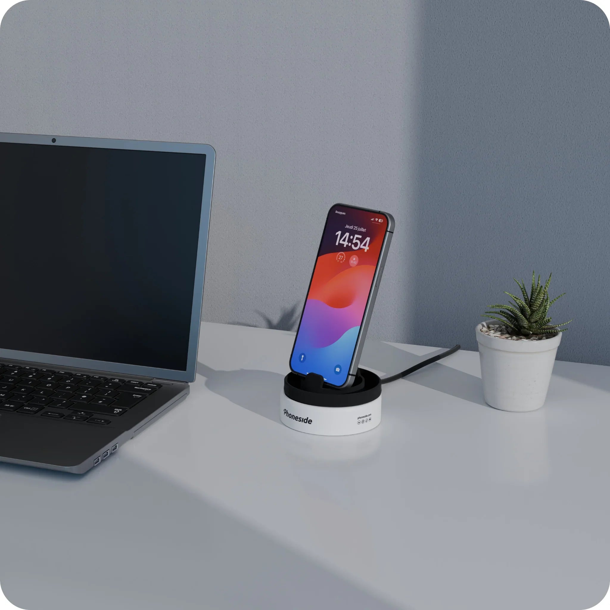 Packaging Transformable en Support de Smartphone (Pour Câble Magline)