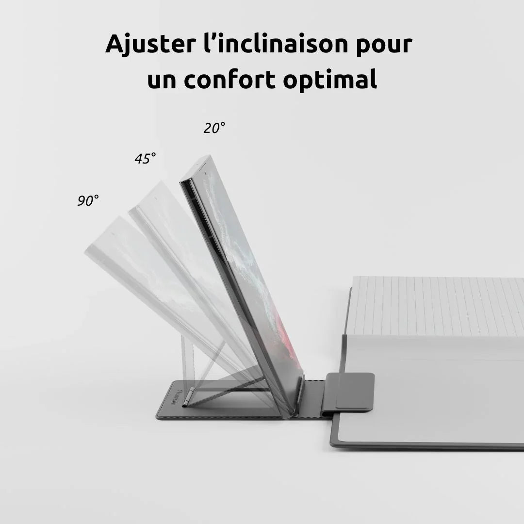 Phoneside Note - Support de smartphone pour carnet et cahier.