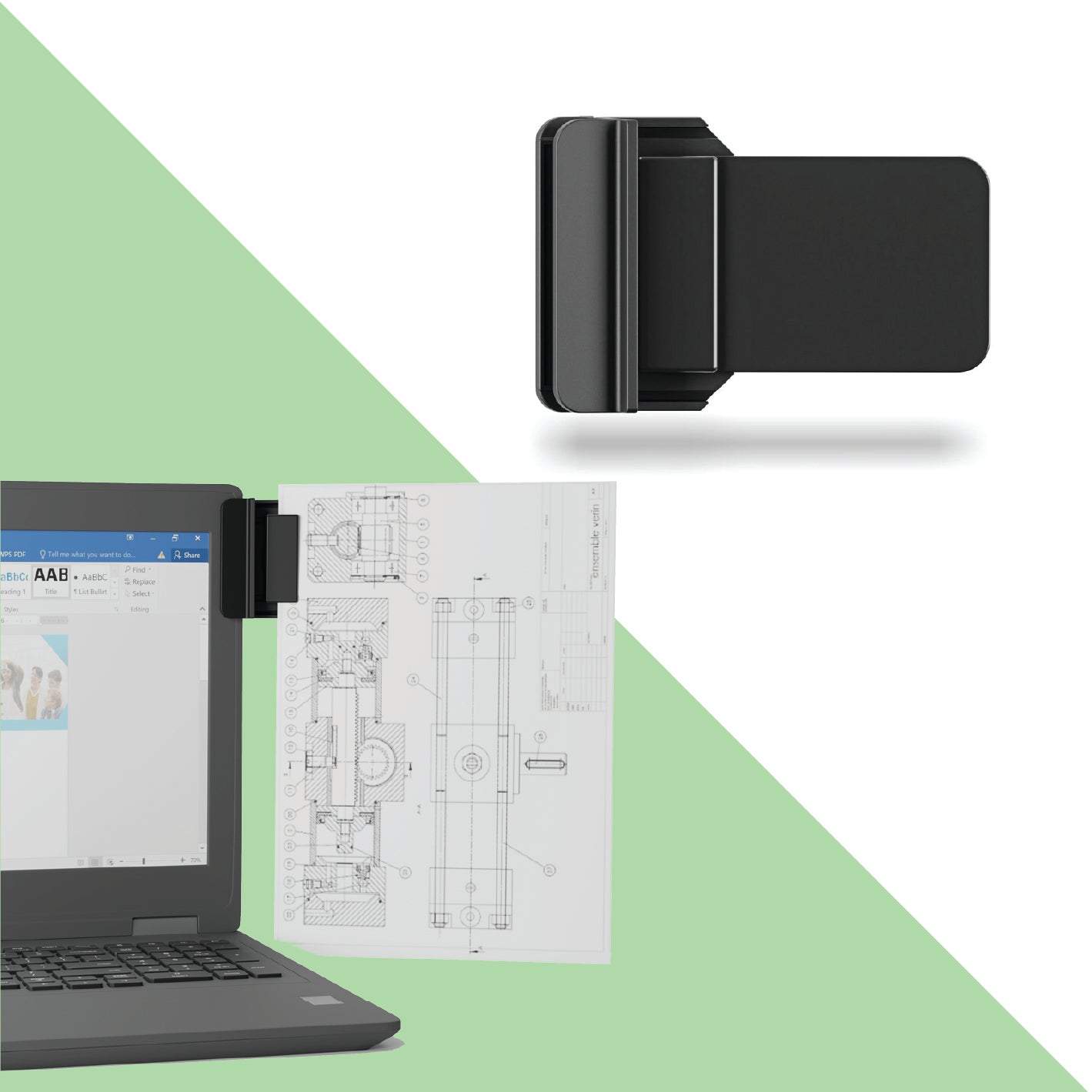 Paperclip - Support de papier clipsable