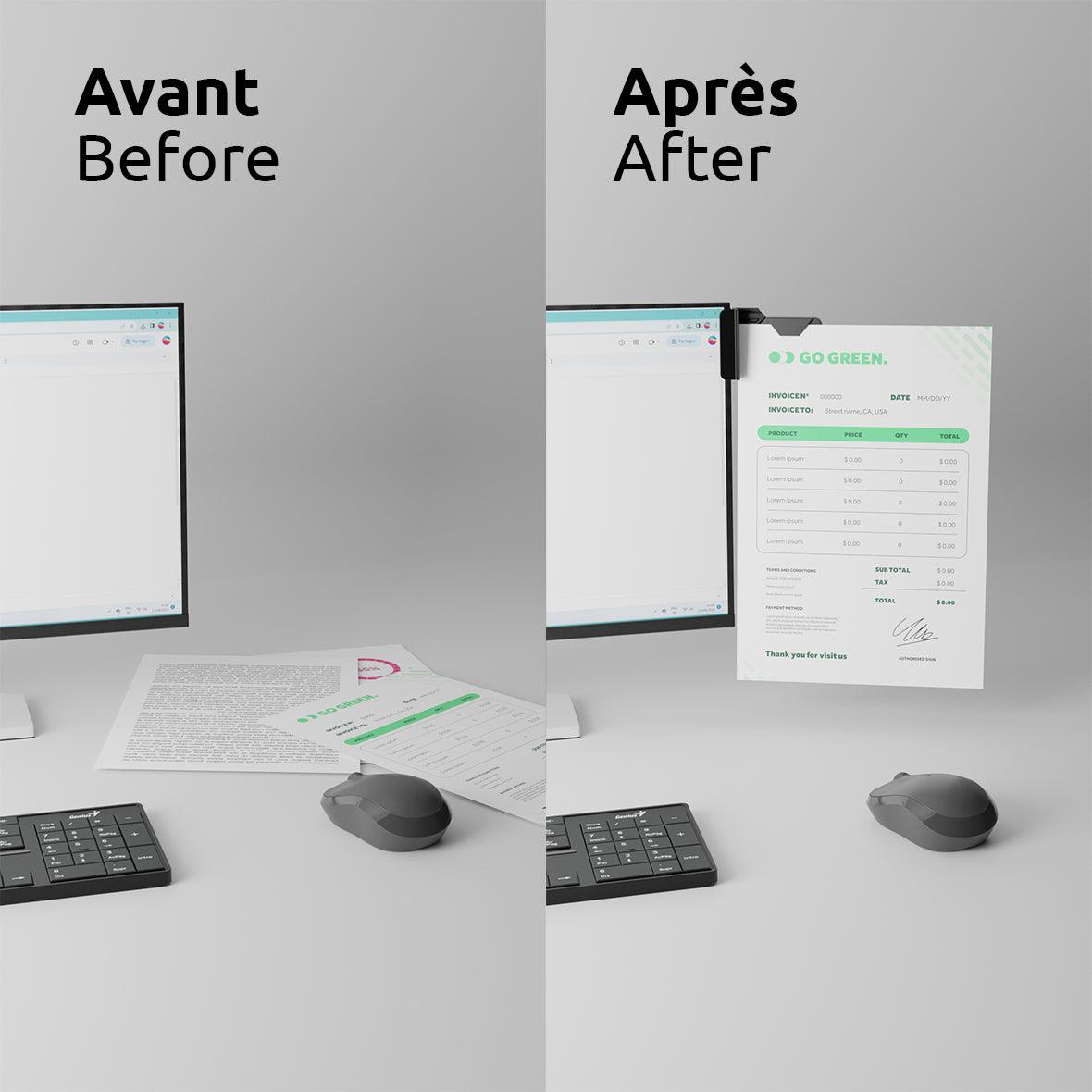 Paper Clip - Support de papier clipsable - Phoneside