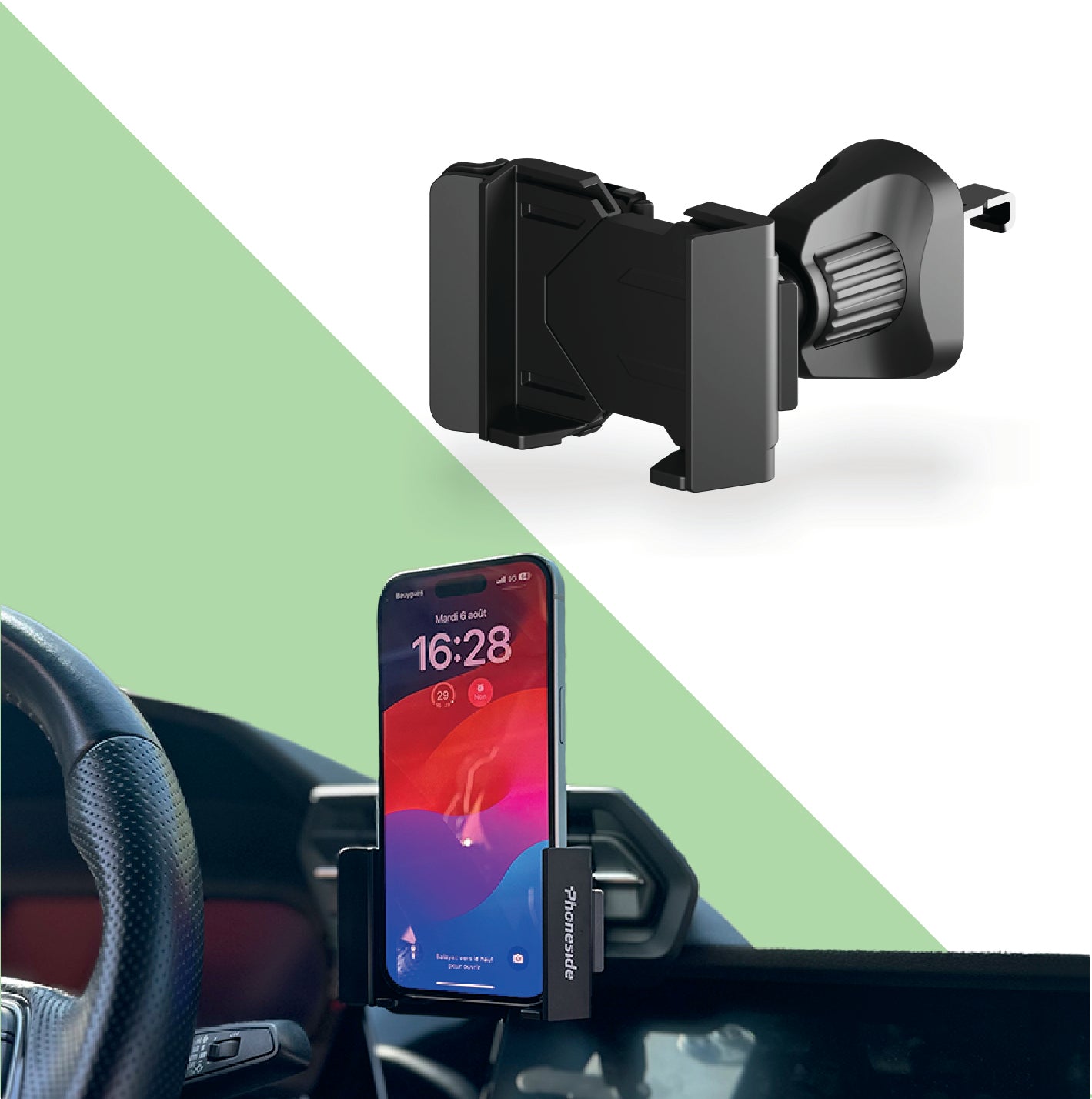 Kit Carclip - Support de téléphone pour voiture
