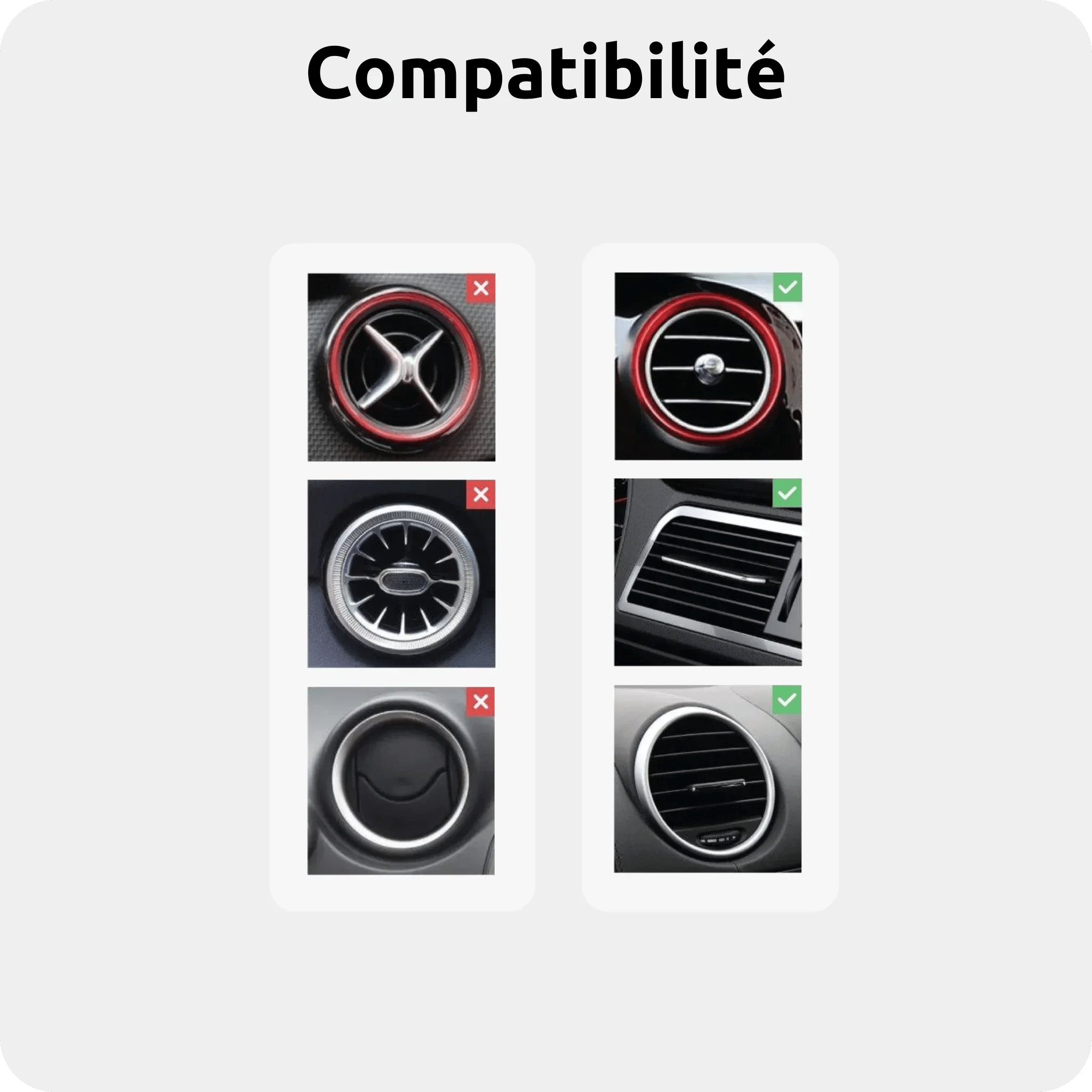 Kit Carclip - Support de téléphone pour voiture