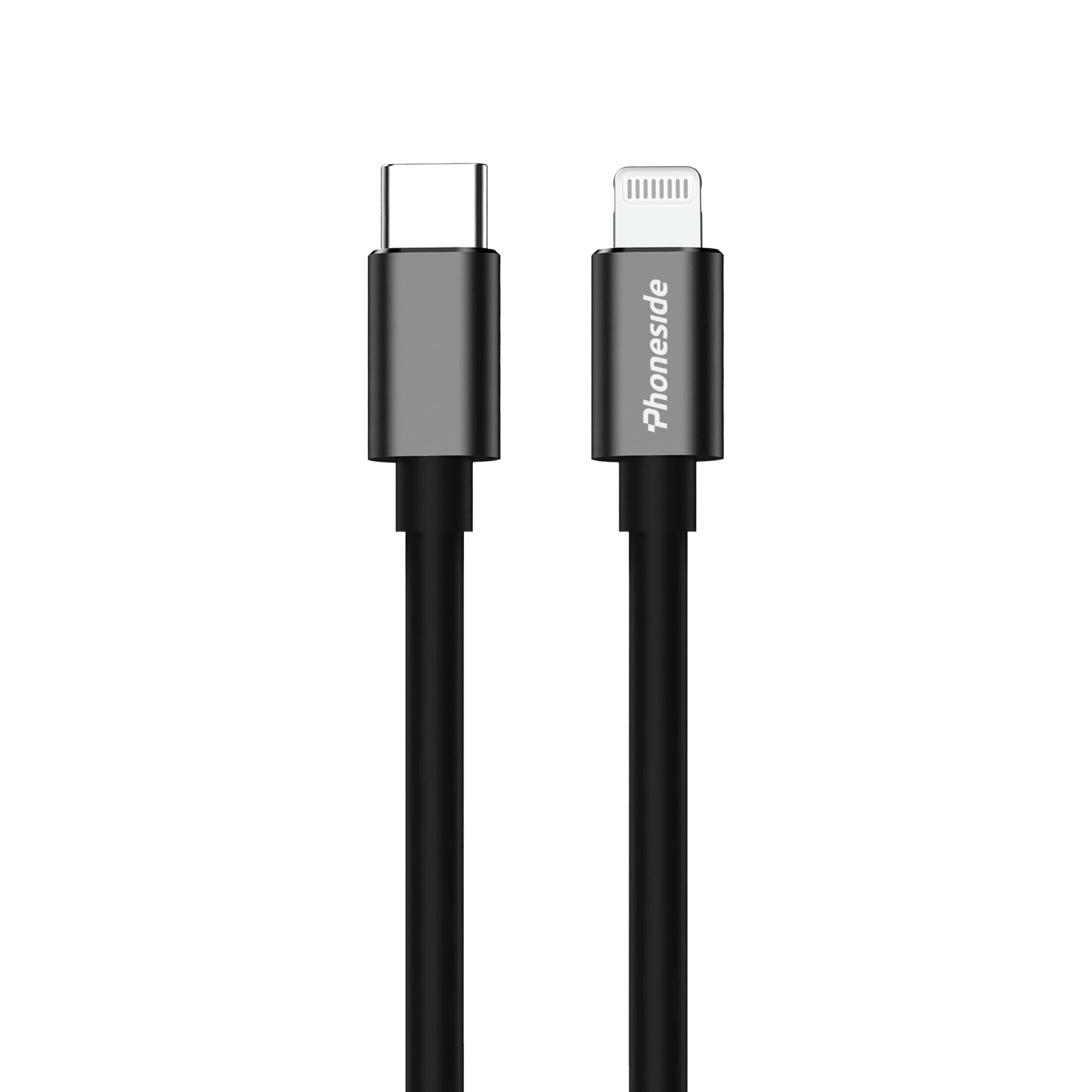 Phoneside Pocketline - Câble court USB-C vers Lightning (30cm)