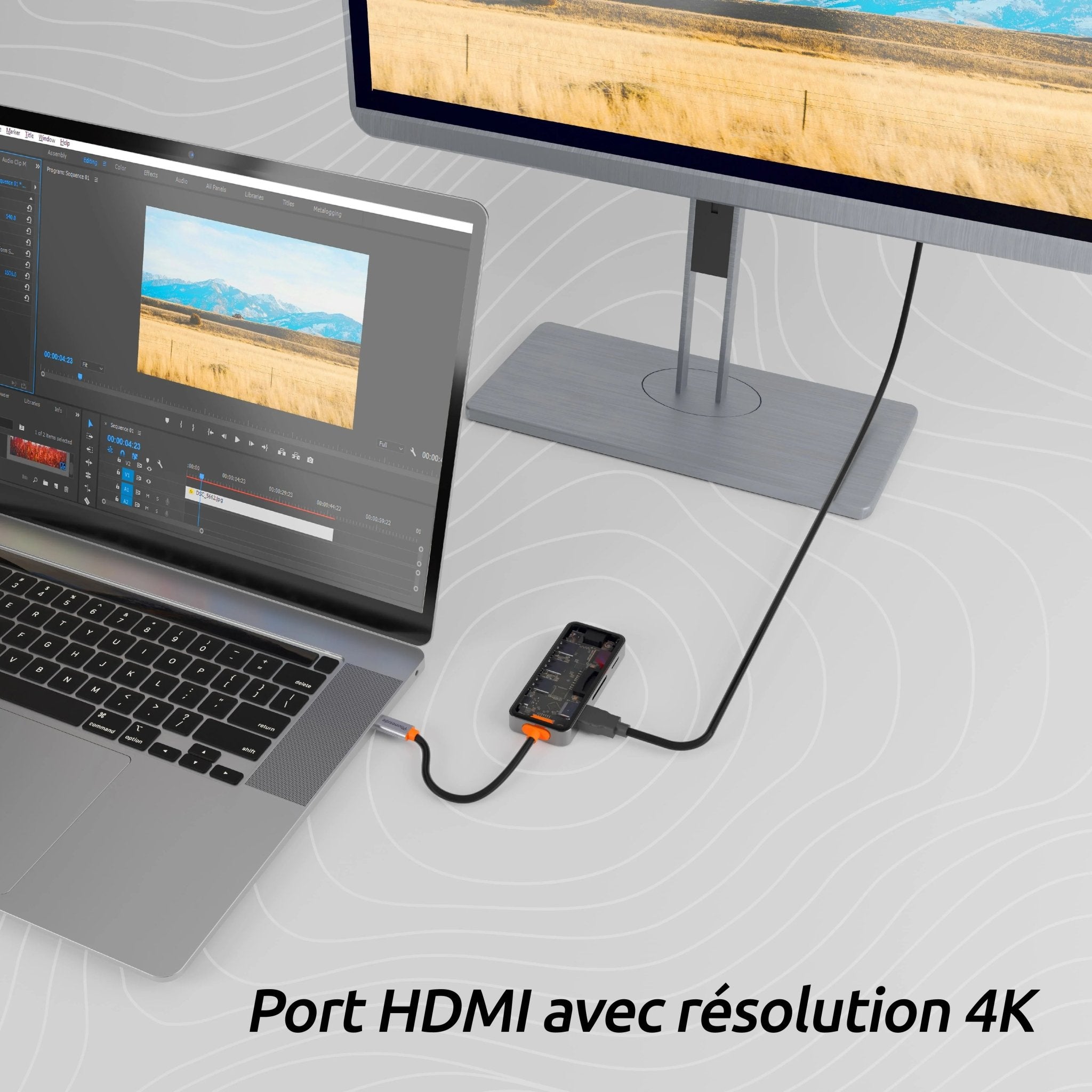 Hubline - Adaptateur multiport USB-C 7-en-1