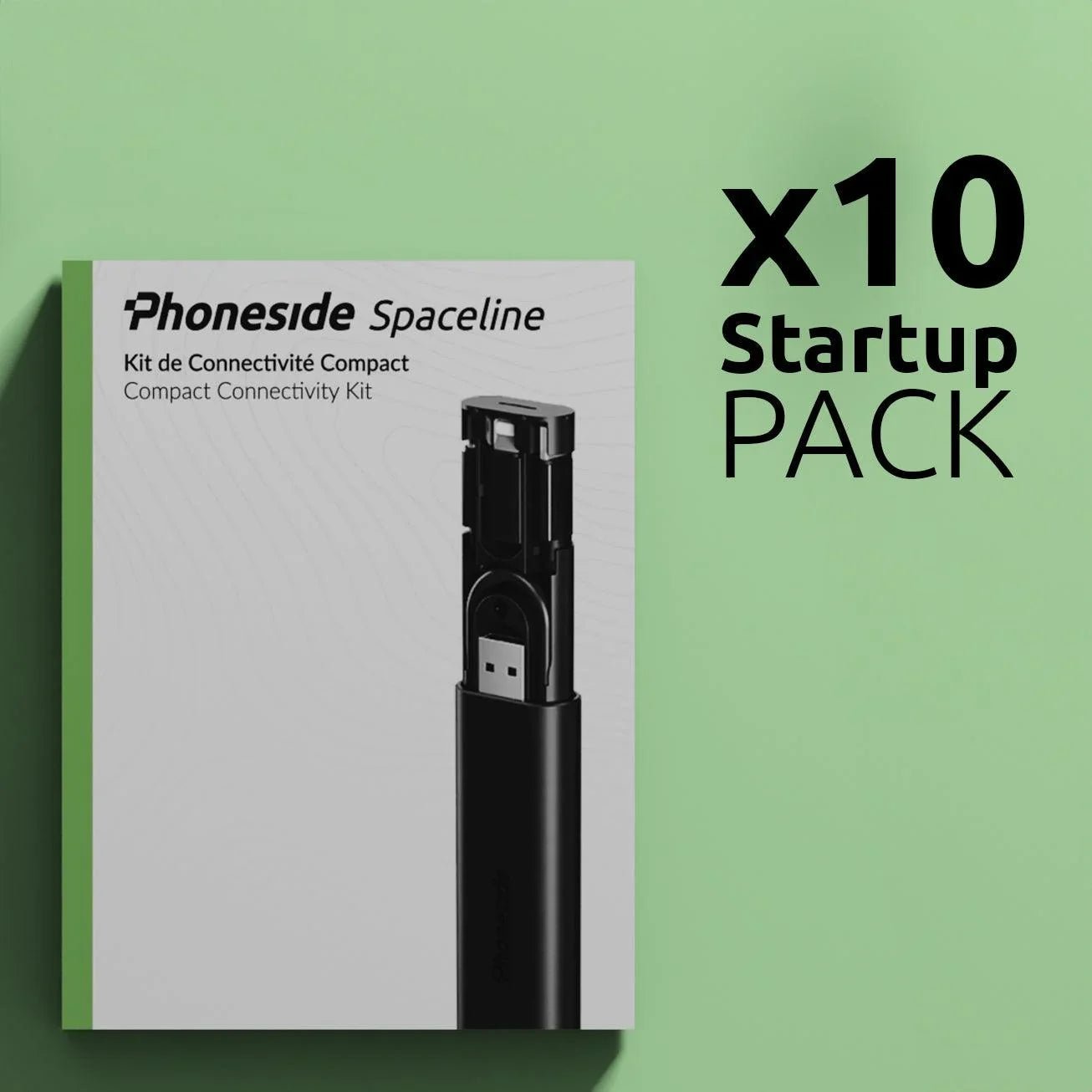 PACK Startup x10 Phoneside Spaceline Noir - Phoneside