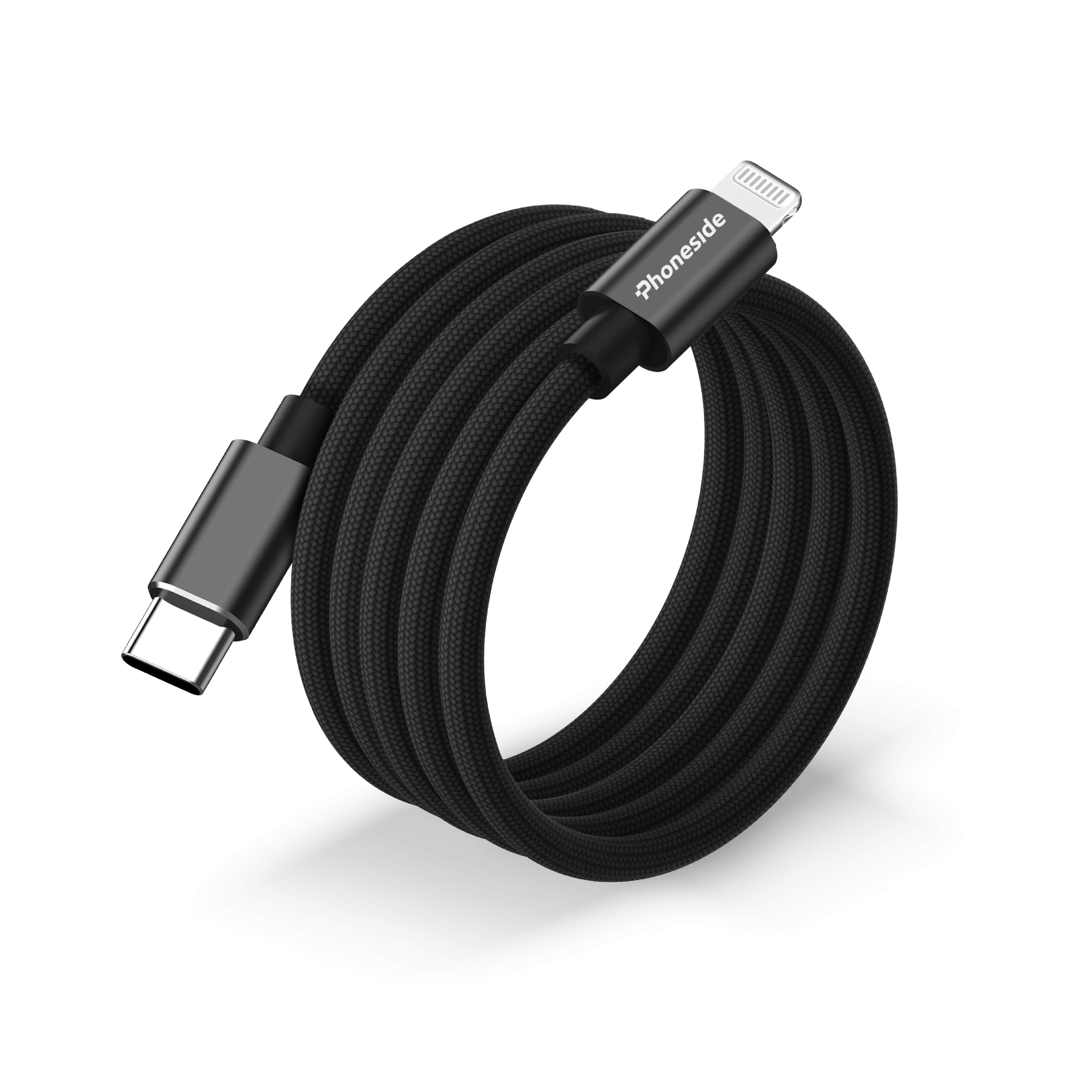 Phoneside Magline - Câble Magnétique USB-C vers Lightning (1m)