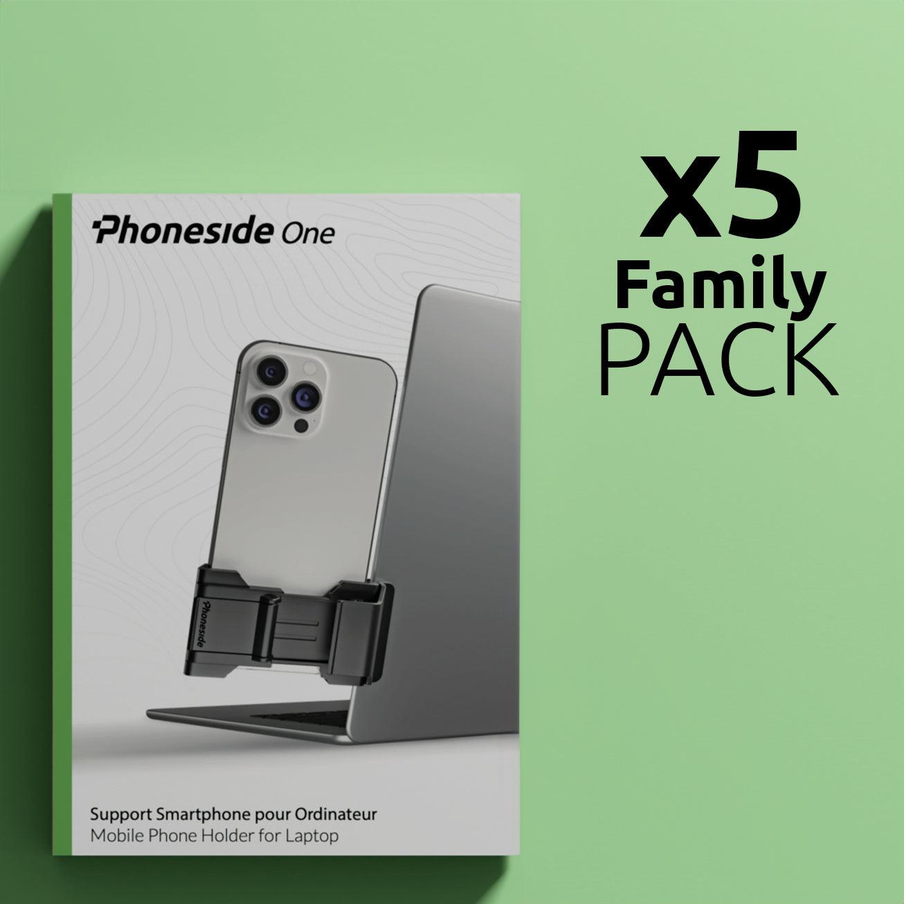 PACK Family x5 Phoneside One Noir - Phoneside