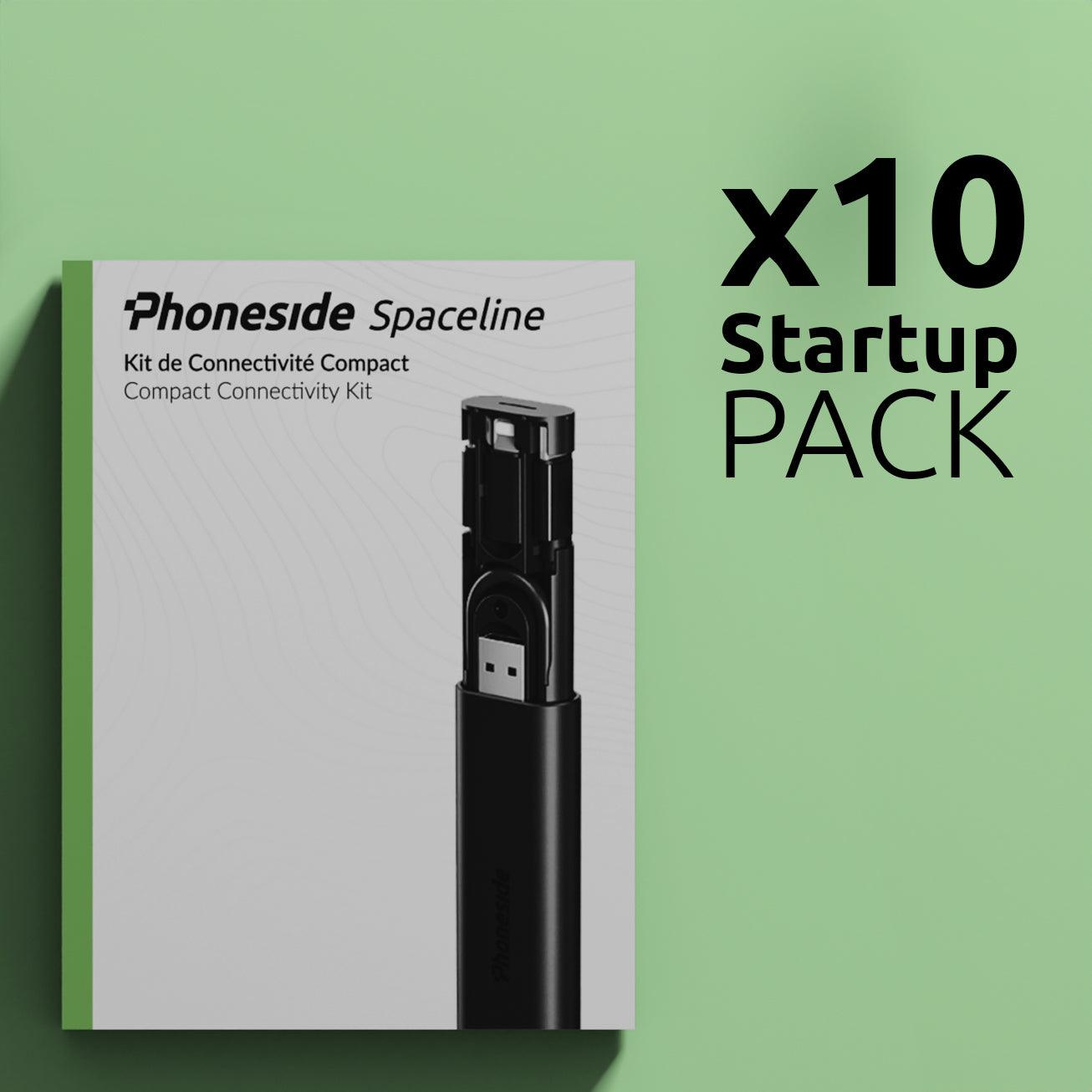 PACK Startup x10 Phoneside Spaceline Noir - Phoneside